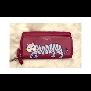 White Tiger Custom Coach Wallet